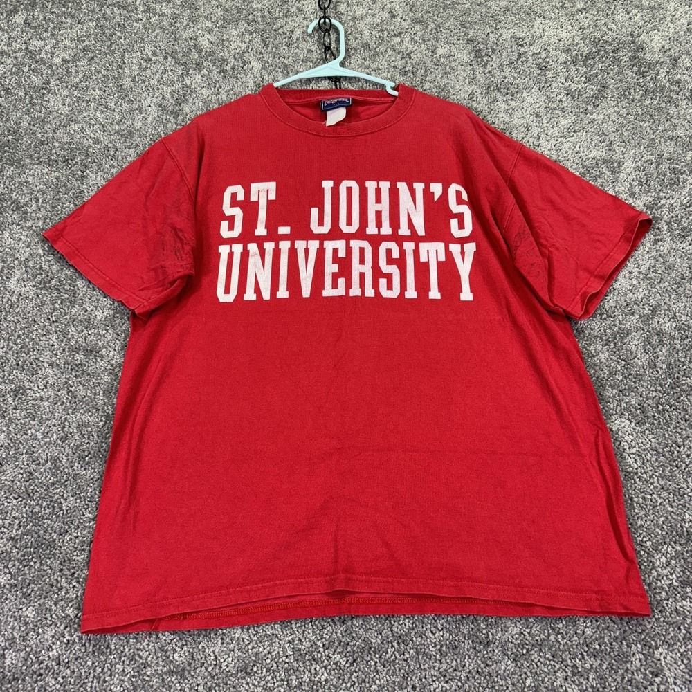 St. John's University Shirt Mens Large Red NCAA Basketball JanSport Tee Top